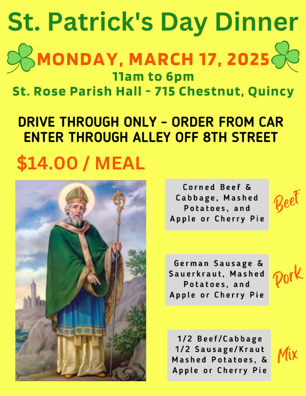 St. Patrick's Day Dinner